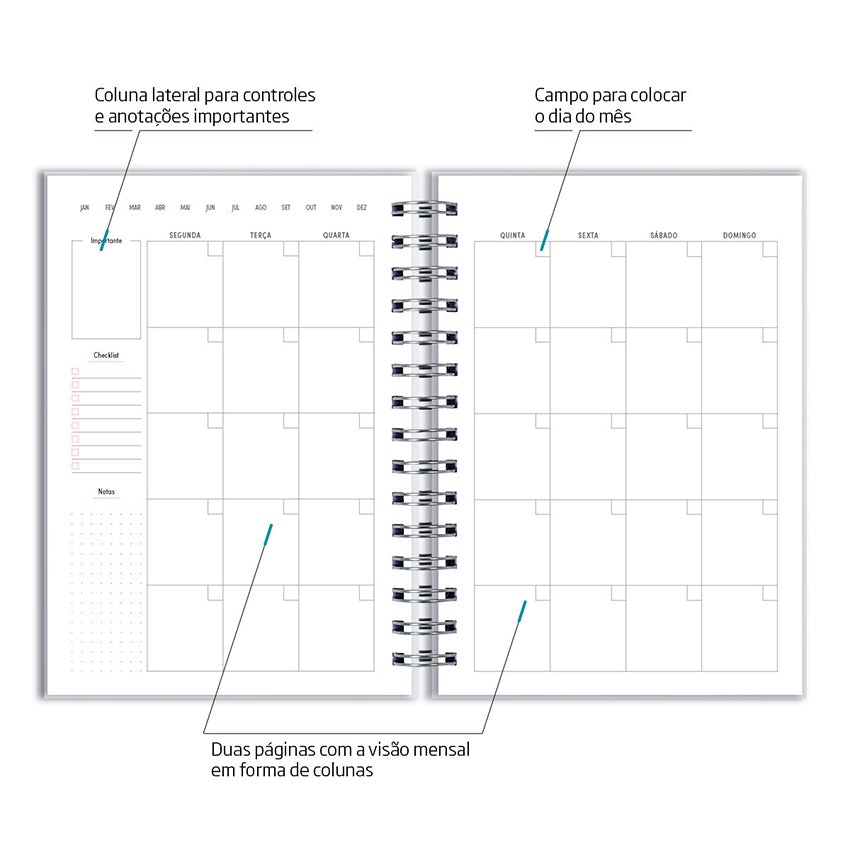 Planner Semanal Personalizado Colorful Quilt