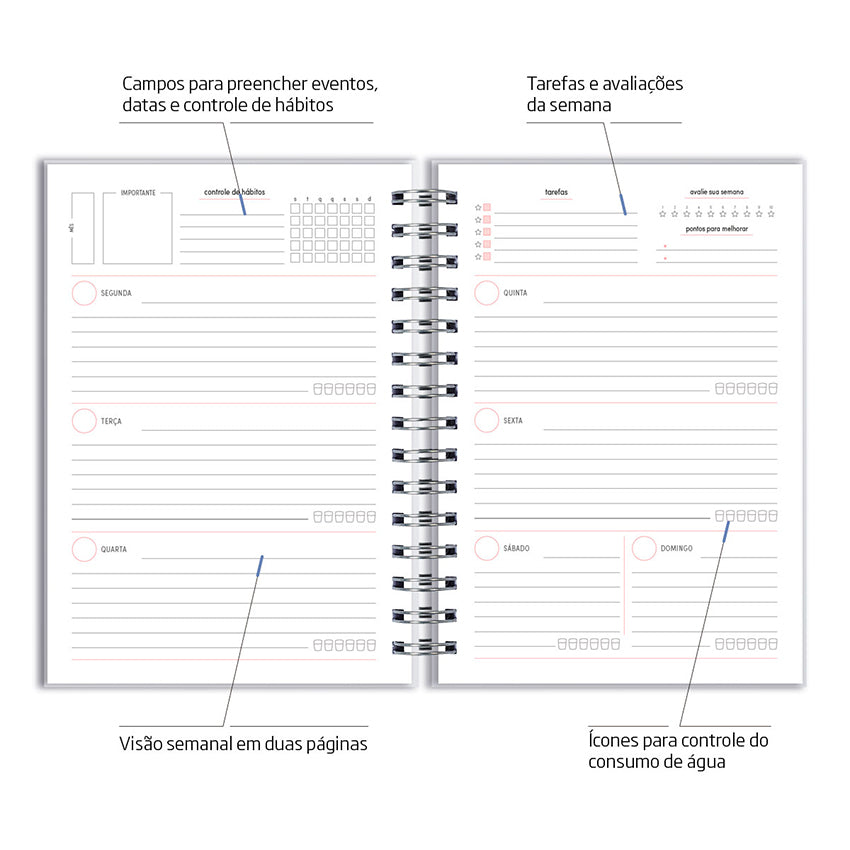 Planner Semanal Personalizado Colorful Quilt