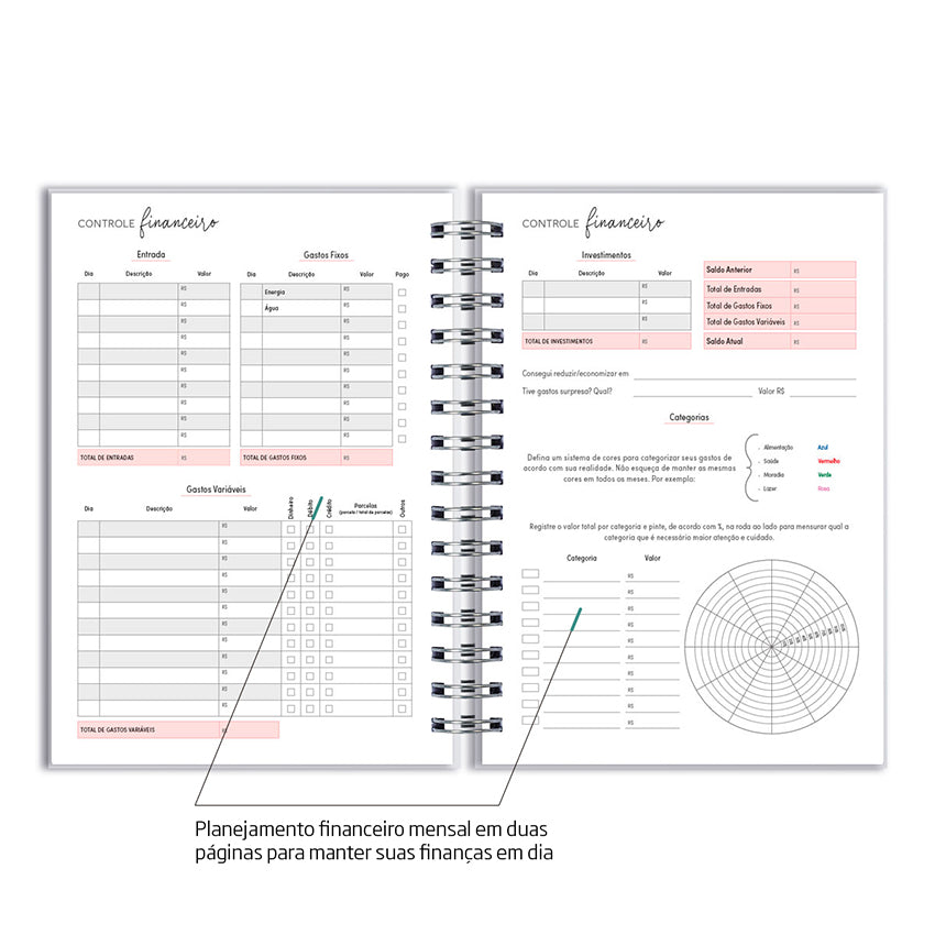 Planner Semanal Personalizado Colorful Quilt