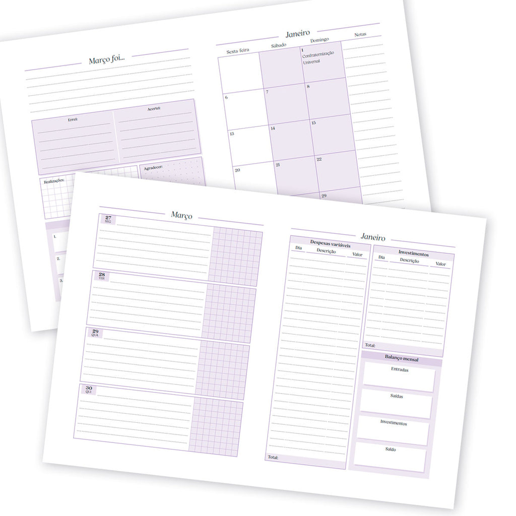 Planner do Professor Personalizado Trimestral