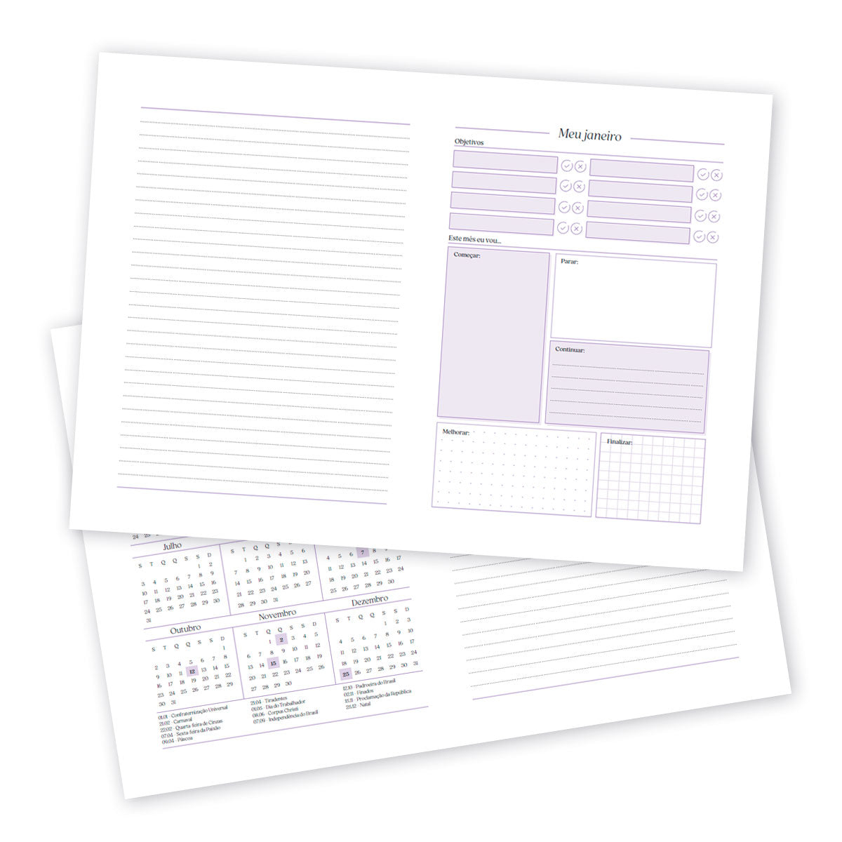 Planner do Professor Personalizado Trimestral