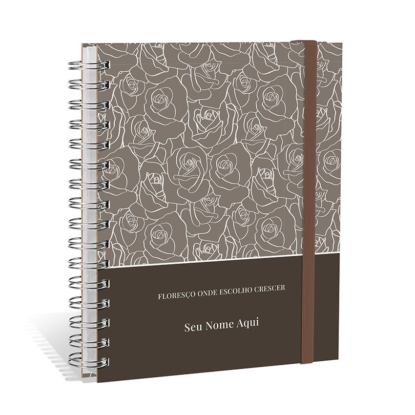 Planner 2027 Personalizado Bloom Premium Cacau