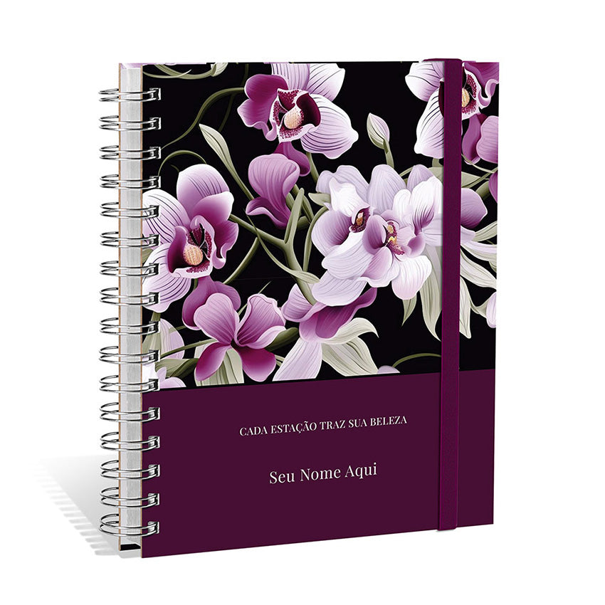 Planner 2027 Personalizado Bloom Premium Orquídea