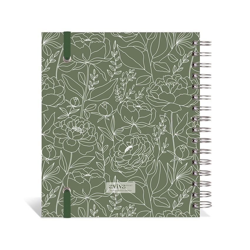 Planner 2027 Personalizado Botanics Premium Oliva