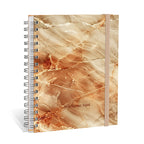 Planner 2027 Personalizado Mármore Premium Âmbar