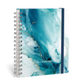 Planner 2027 Personalizado Mármore Premium Turquesa