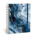 Planner 2027 Personalizado Mármore Premium Safira