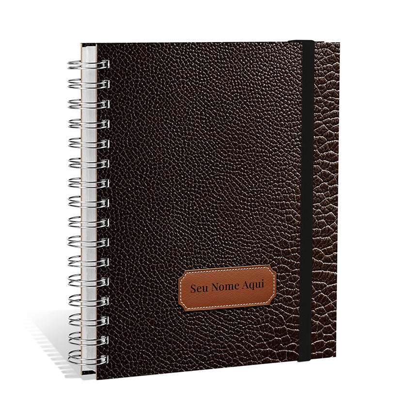 Planner 2027 Personalizado Oxford Premium Corvo