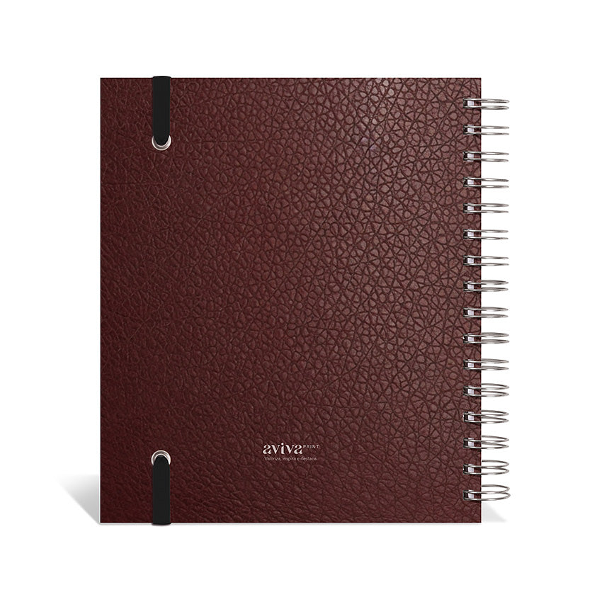 Planner 2027 Personalizado Oxford Premium Cognac
