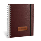 Planner 2027 Personalizado Oxford Premium Cognac