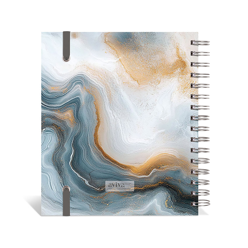 Planner 2027 Personalizado Mármore Premium Ágata