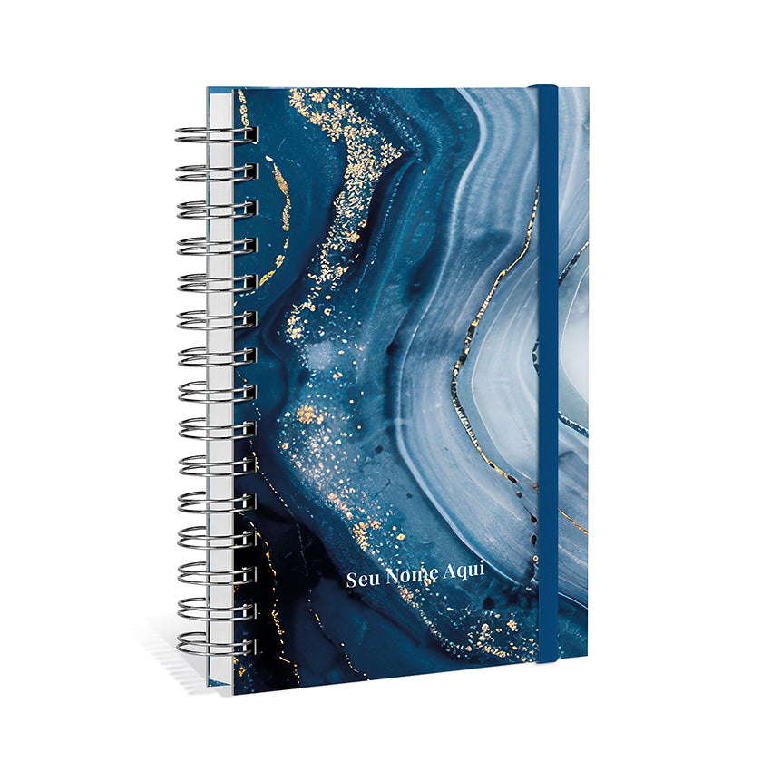 Agenda 2027 Personalizada Mármore Premium Safira