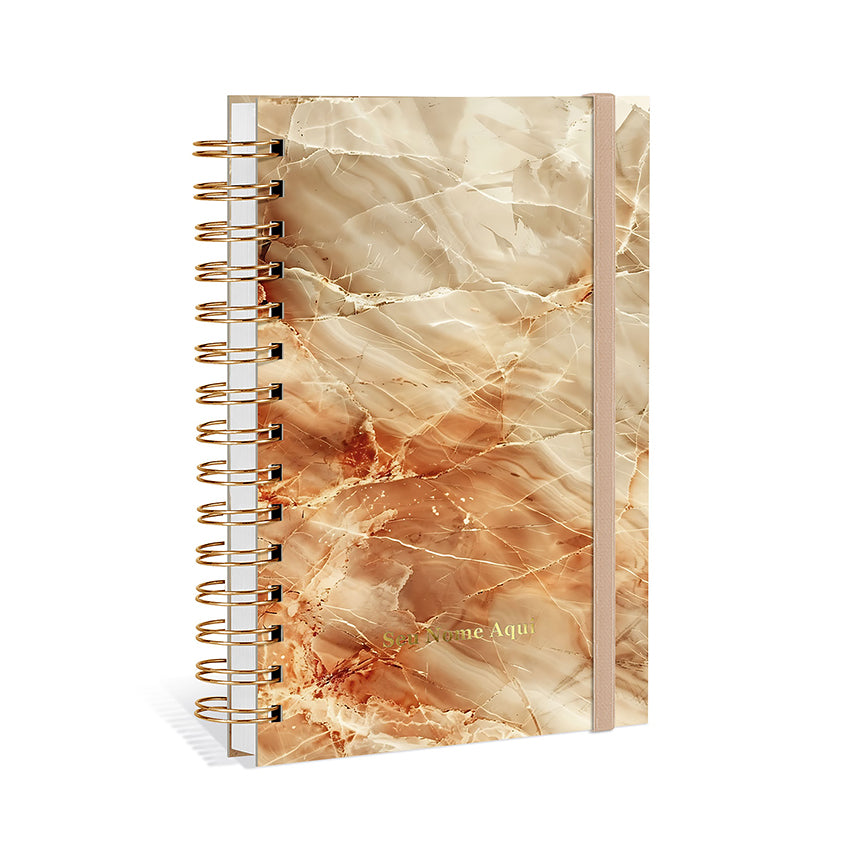 Agenda 2027 Personalizada Mármore Prestige Âmbar
