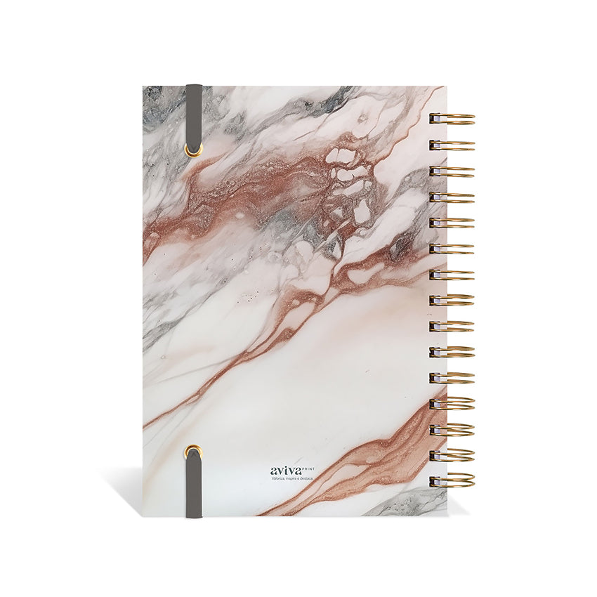 Agenda 2027 Personalizada Mármore Prestige Sienna