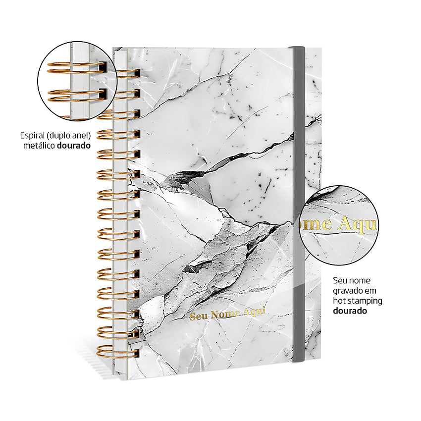 Agenda 2027 Personalizada Mármore Prestige Carrara