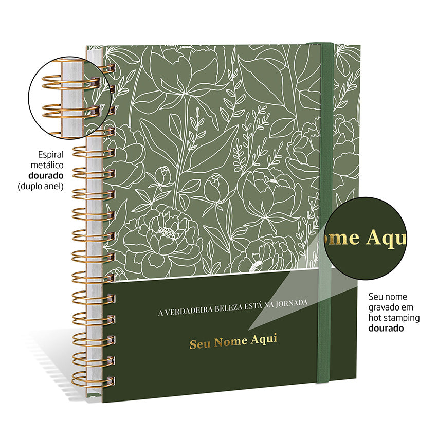 Planner 2027 Personalizado Botanics Prestige Oliva