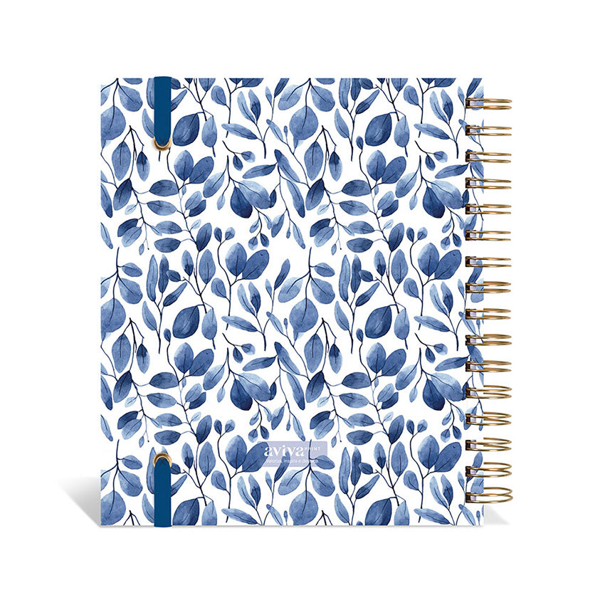 Planner 2027 Personalizado Botanics Prestige Anil