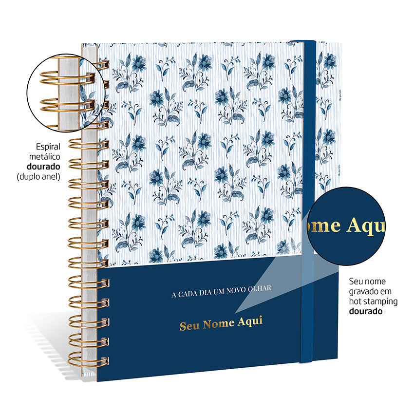 Planner 2027 Personalizado Bloom Prestige Myosotis