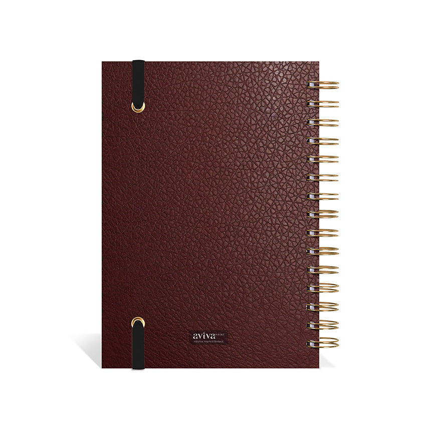 Agenda 2027 Personalizada Oxford Prestige Cognac