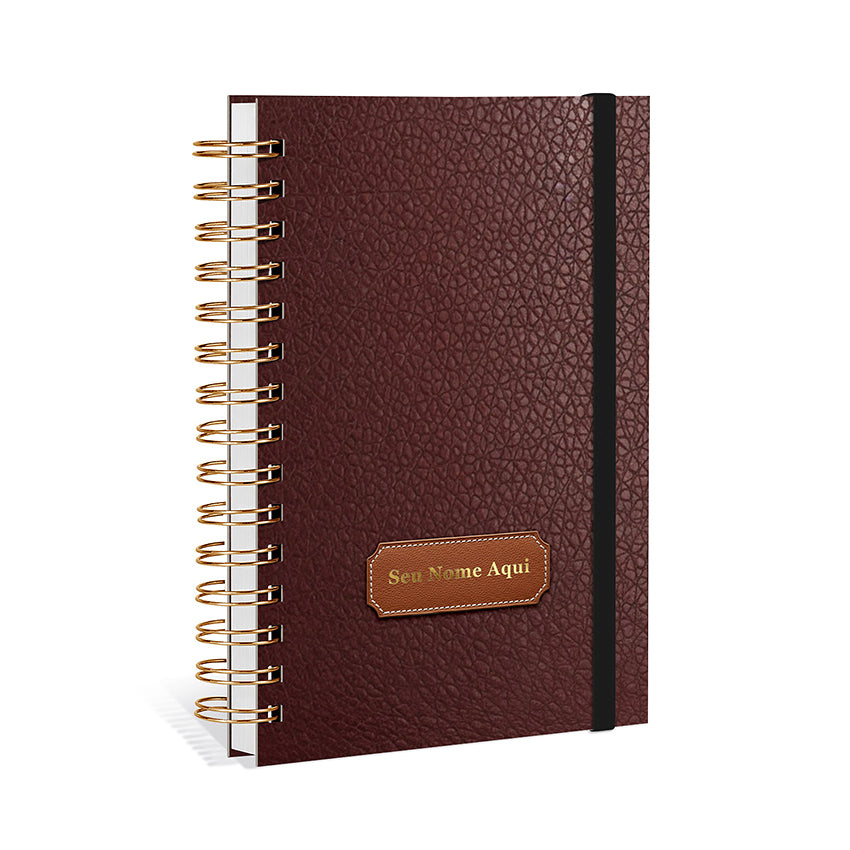 Agenda 2027 Personalizada Oxford Prestige Cognac