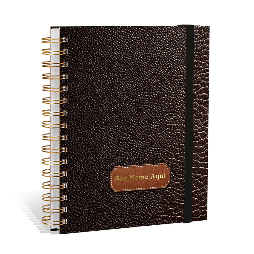 Planner 2027 Personalizado Oxford Prestige Corvo