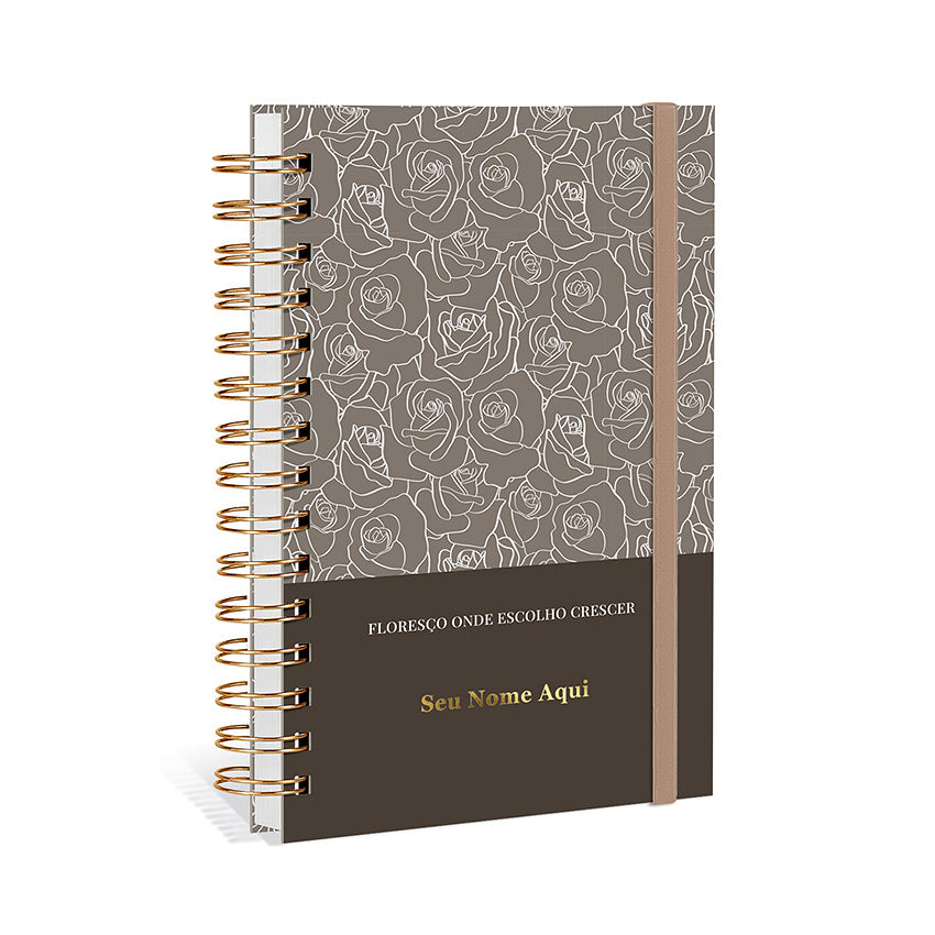 Agenda 2027 Personalizada Bloom Prestige Cacau