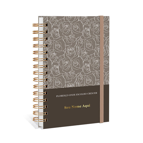 Agenda 2027 Personalizada Bloom Prestige Cacau
