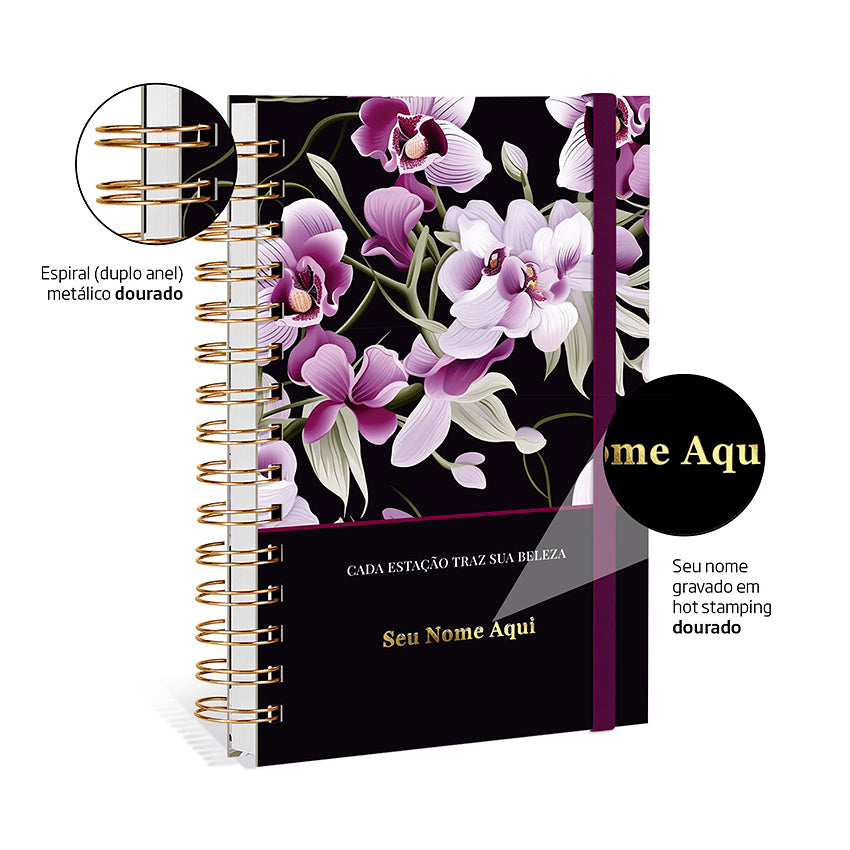 Agenda 2027 Personalizada Bloom Prestige Orquídea