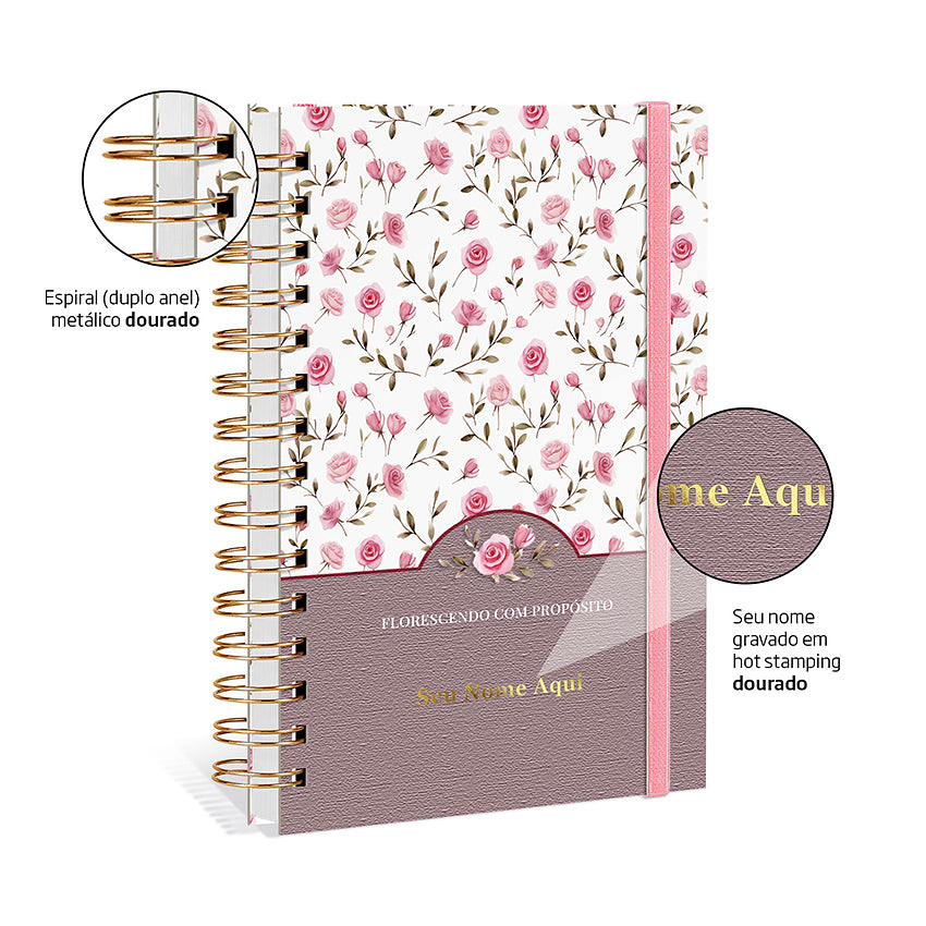 Agenda 2027 Personalizada Bloom Prestige Camélia