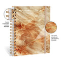 Planner 2027 Personalizado Mármore Prestige Âmbar
