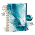 Planner 2027 Personalizado Mármore Prestige Turquesa