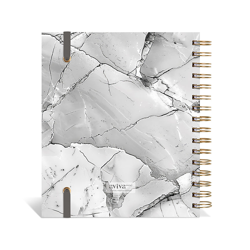 Planner 2027 Personalizado Mármore Prestige Carrara