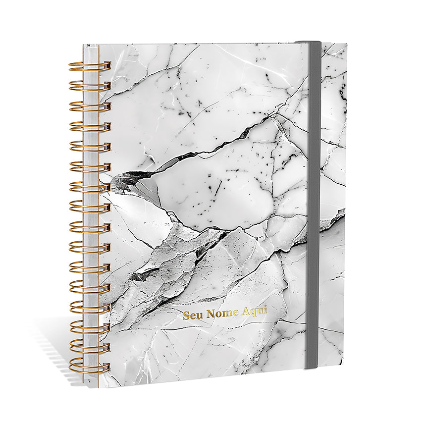 Planner 2027 Personalizado Mármore Prestige Carrara