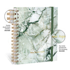 Planner 2027 Personalizado Mármore Prestige Jade
