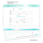 Desk Planner Semanal Brisa Azul Personalizado