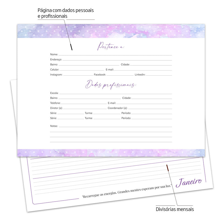 Desk Planner Semanal Encanto Personalizado
