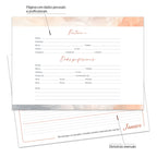 Desk Planner Semanal Terracota Personalizado